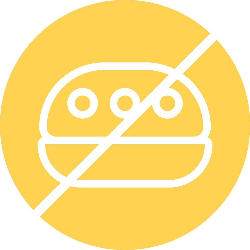 No Food Creative Icon Design vector