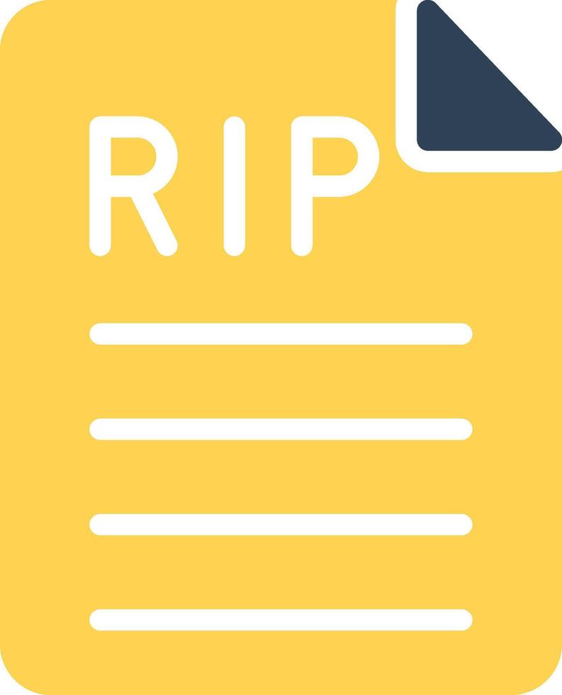 Death Certificate Creative Icon Design vector