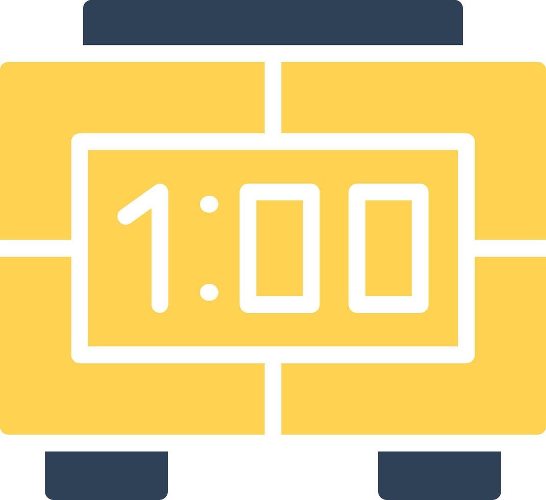 Digital Clock Creative Icon Design vector