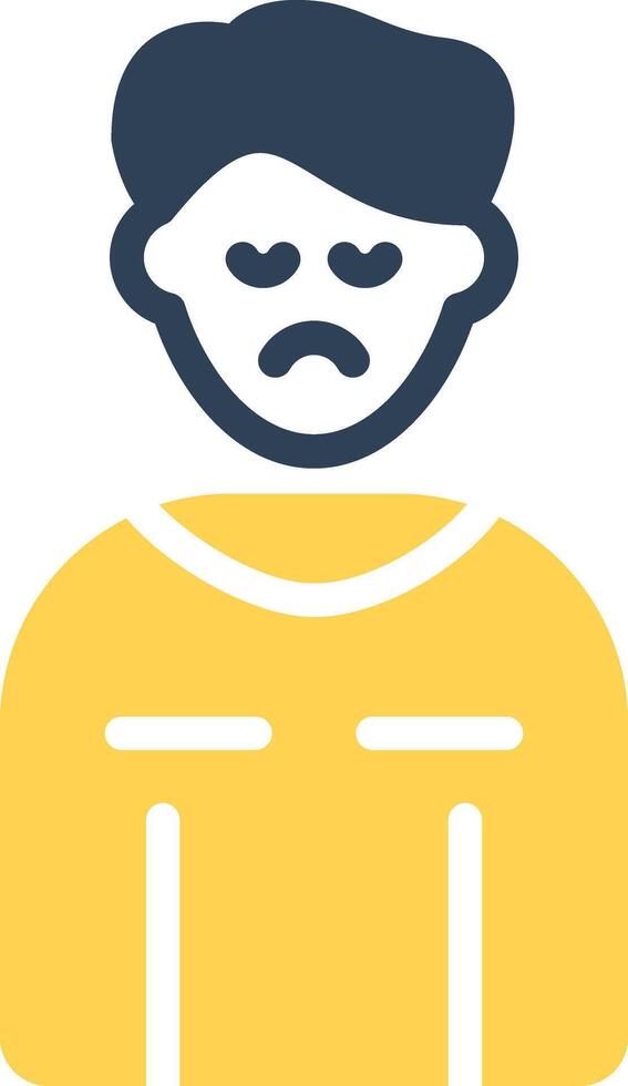 Grief Creative Icon Design vector