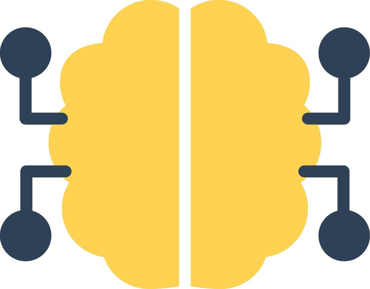 Neurons Circuit Creative Icon Design vector