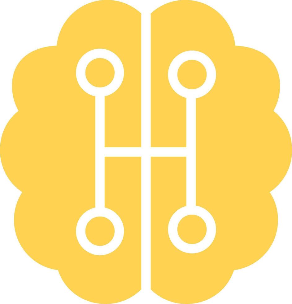 Humanoid Robot Creative Icon Design vector