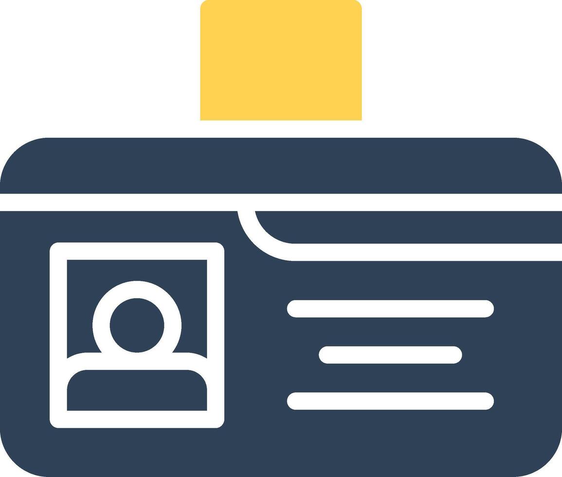 Identification Card Creative Icon Design vector