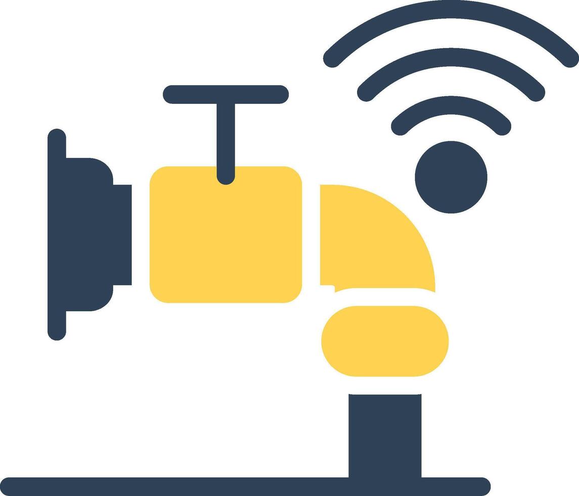 Smart Water Sensor Creative Icon Design vector