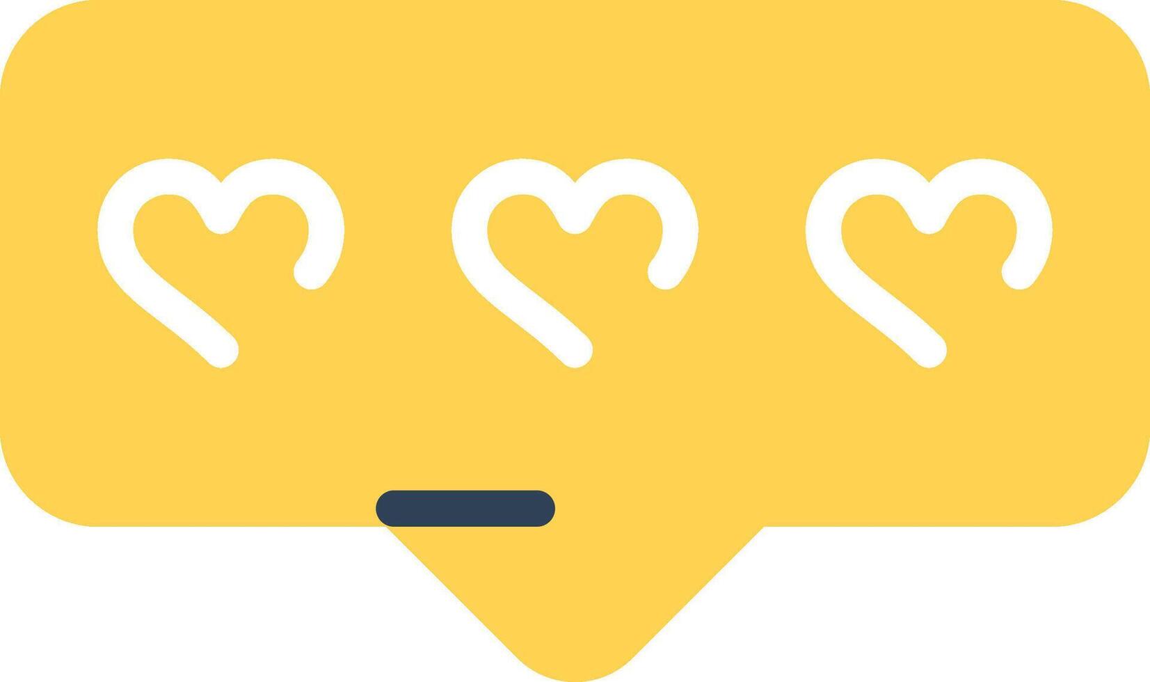 Comment Heart Creative Icon Design vector