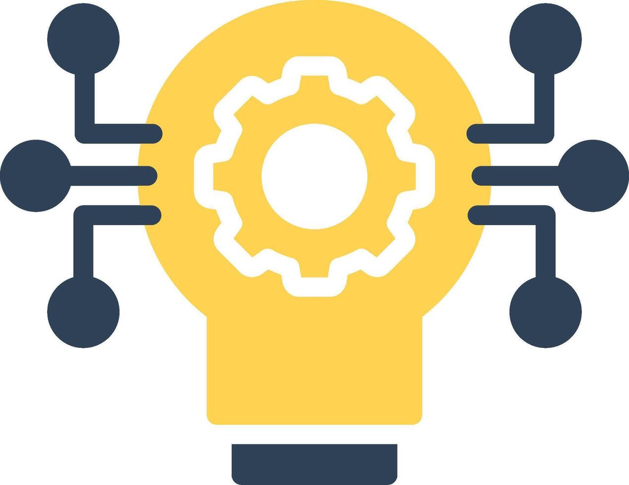 Technology Disruption Creative Icon Design vector