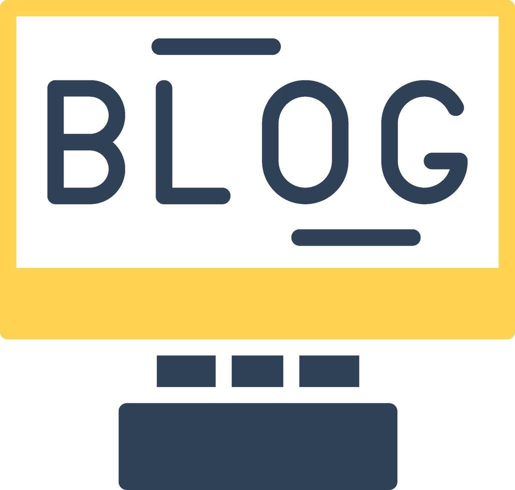 Blogging Creative Icon Design vector
