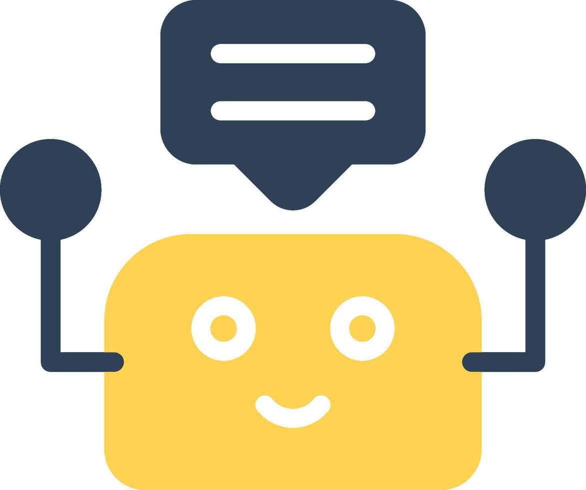 Chatbot Creative Icon Design vector