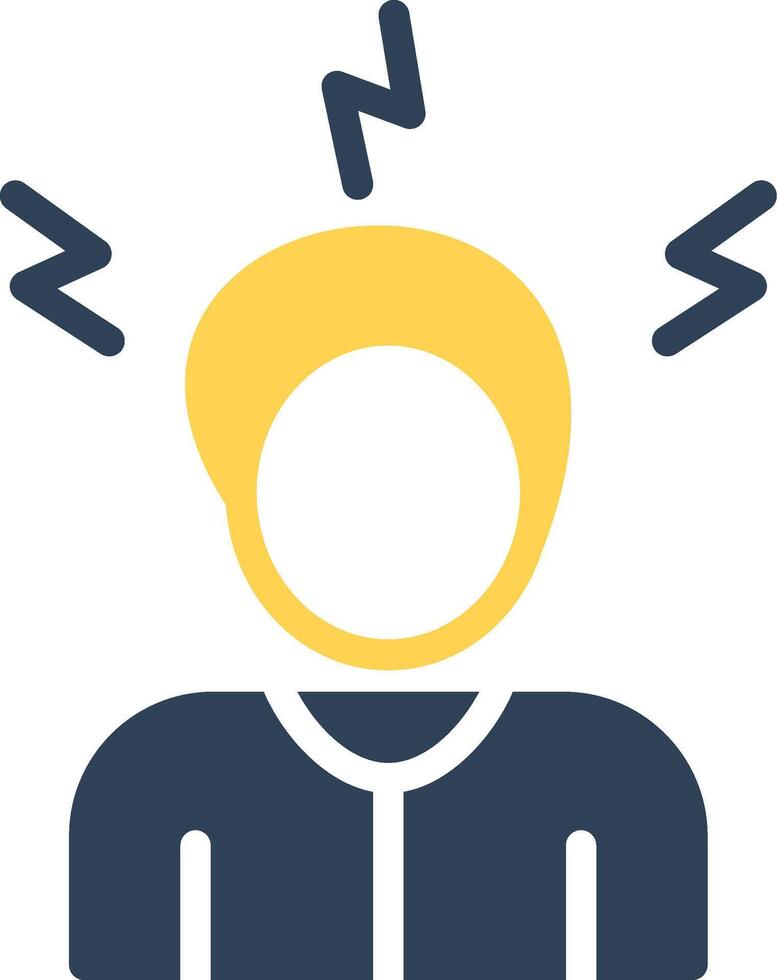 Stress Creative Icon Design vector