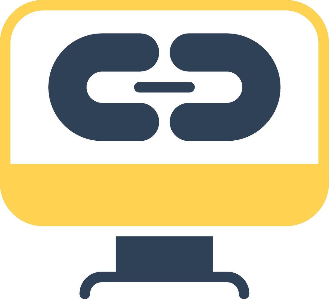 Link Creative Icon Design vector