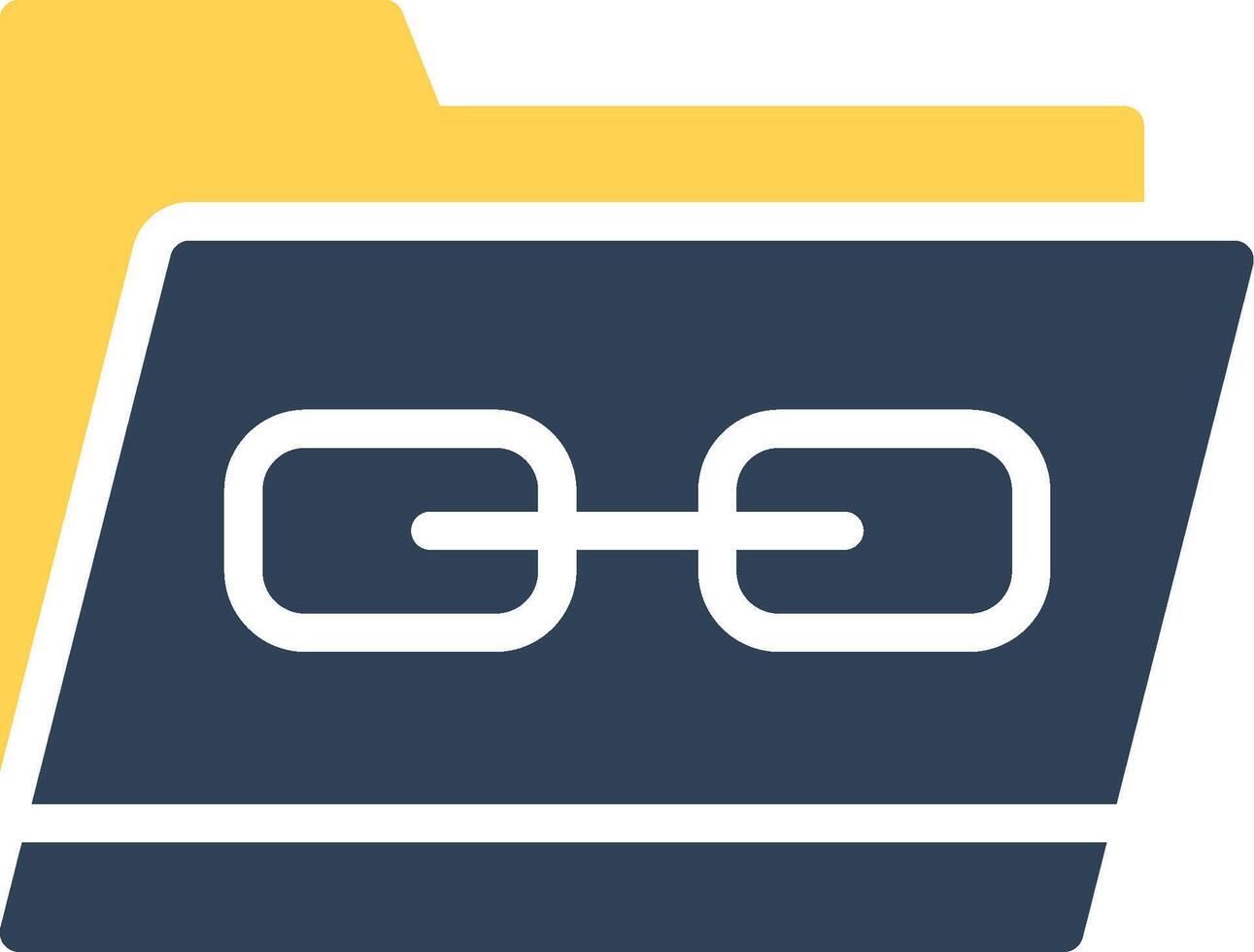 Link Folder Creative Icon Design vector