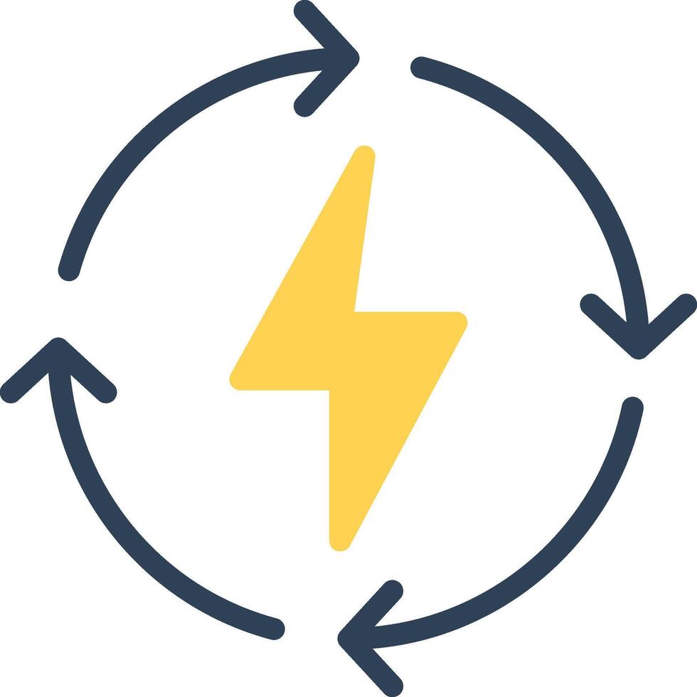 Renewable Energy Creative Icon Design vector