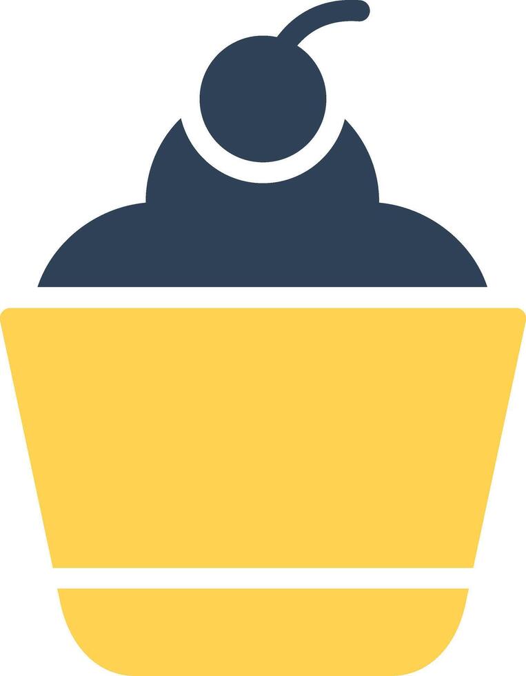 diseño de icono creativo de cupcake vector