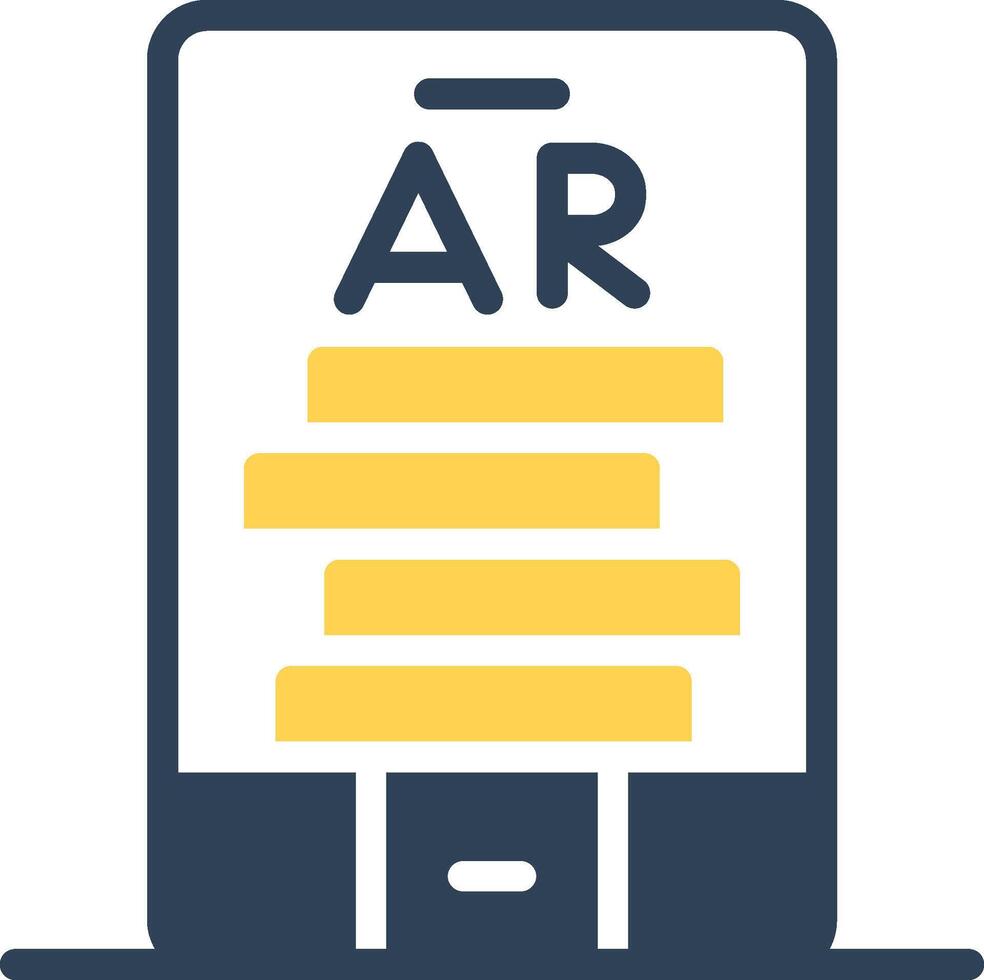 Ar Tumbling Blocks Creative Icon Design vector