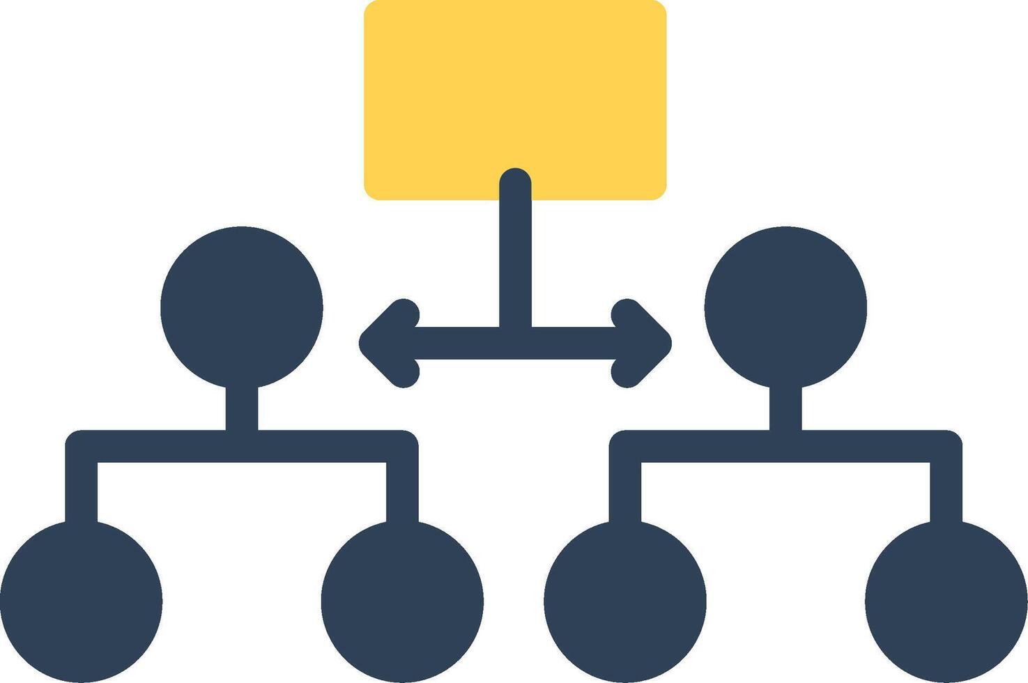 Labeled Hierarchy Creative Icon Design vector