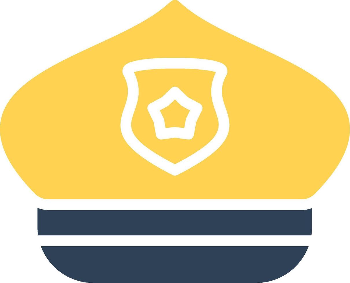 Police Hat Creative Icon Design vector