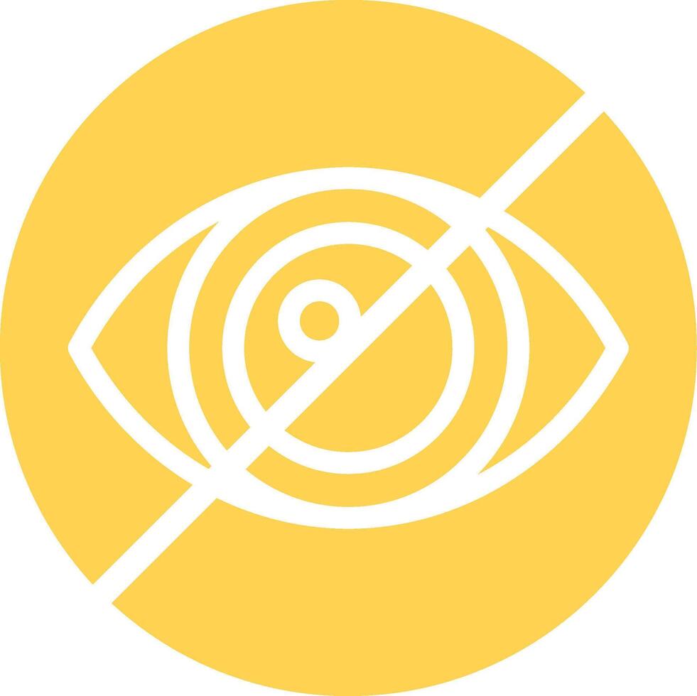 Legal Blindness Creative Icon Design vector