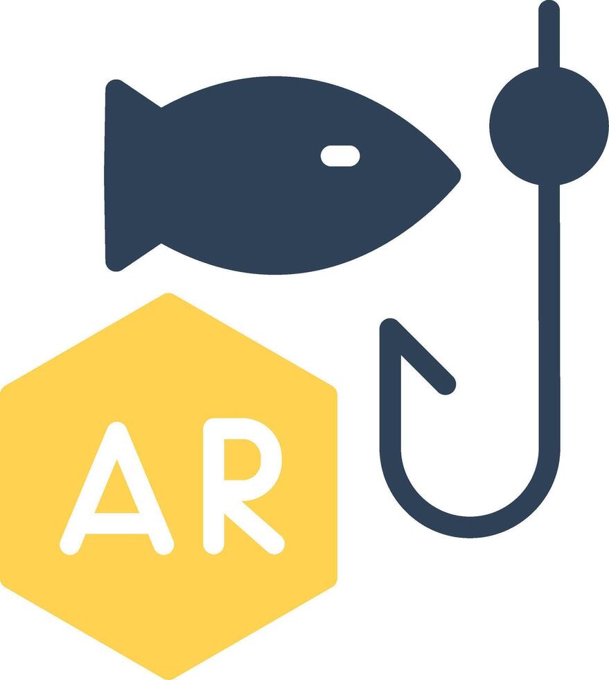 Ar Fishing Creative Icon Design vector