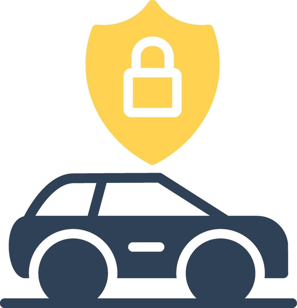 Anti Theft System Creative Icon Design vector