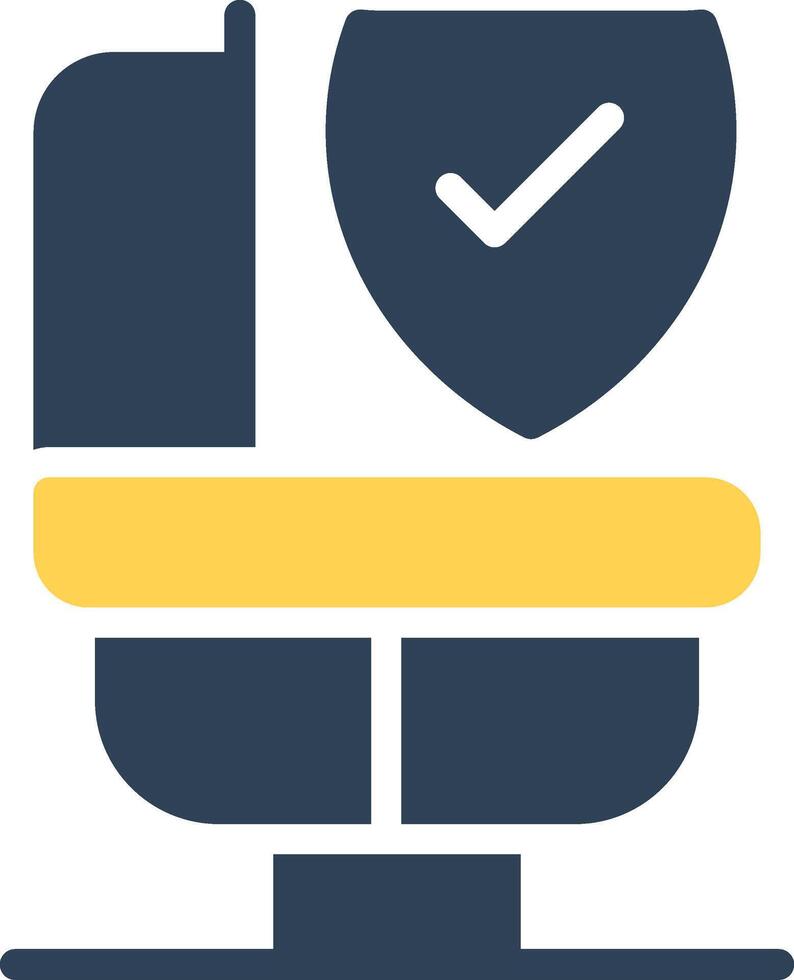 Bathroom Safety Creative Icon Design vector