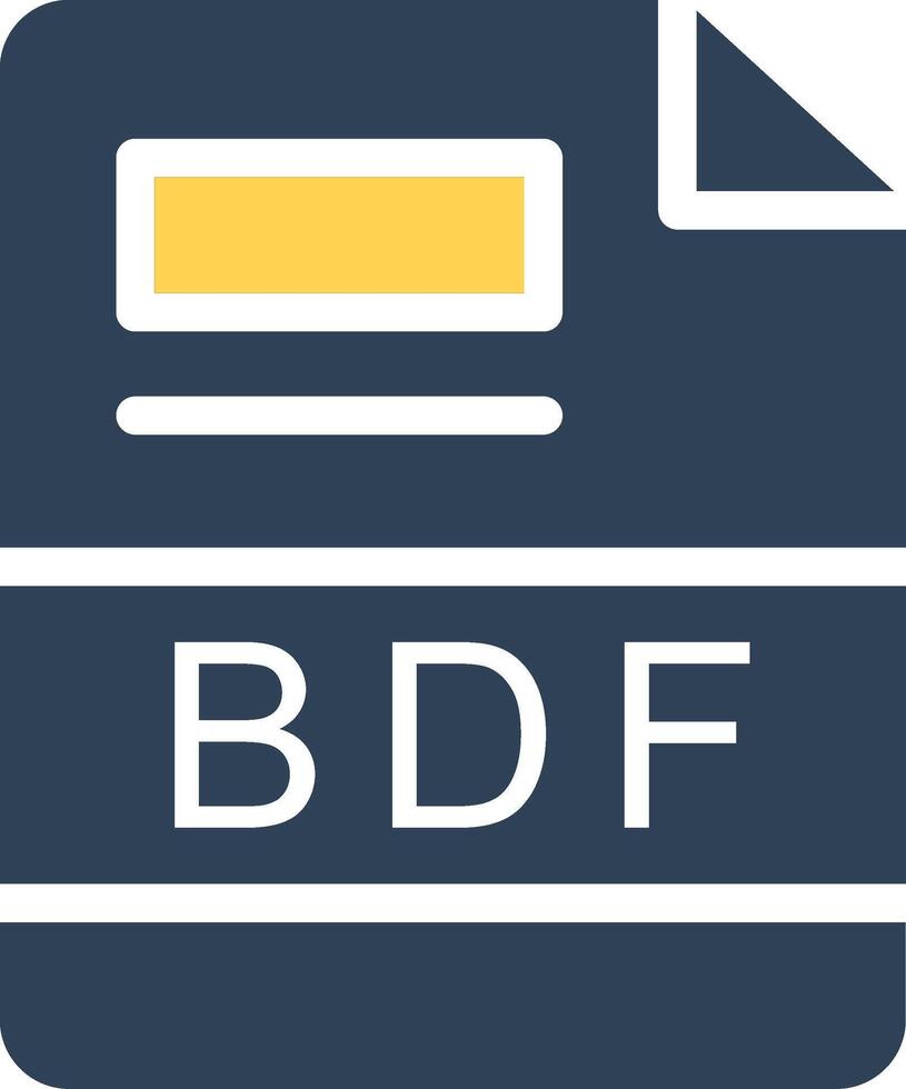 BDF Creative Icon Design vector