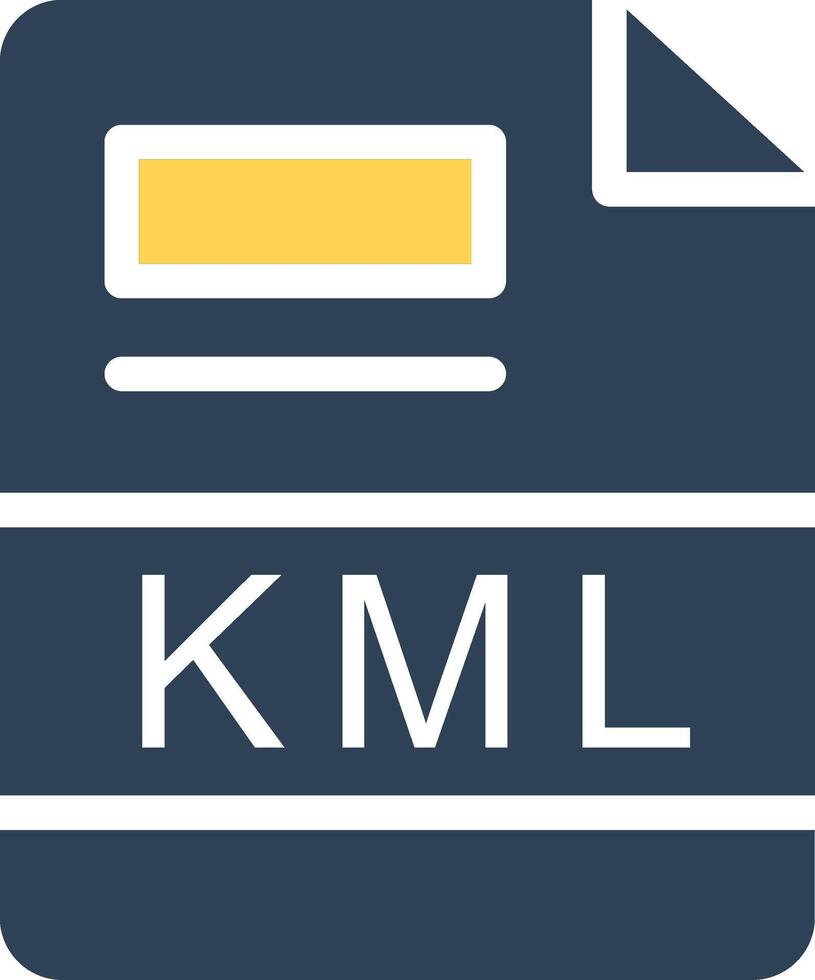 KML Creative Icon Design vector