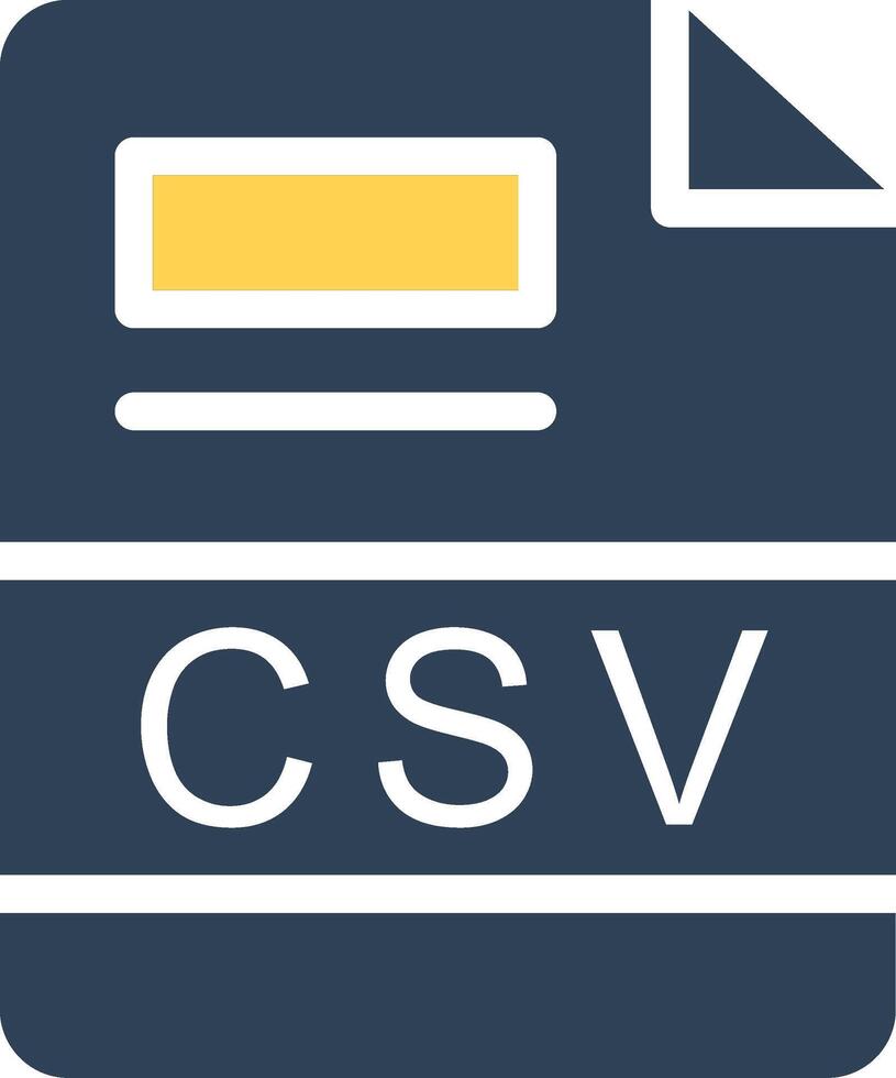 CSV Creative Icon Design vector