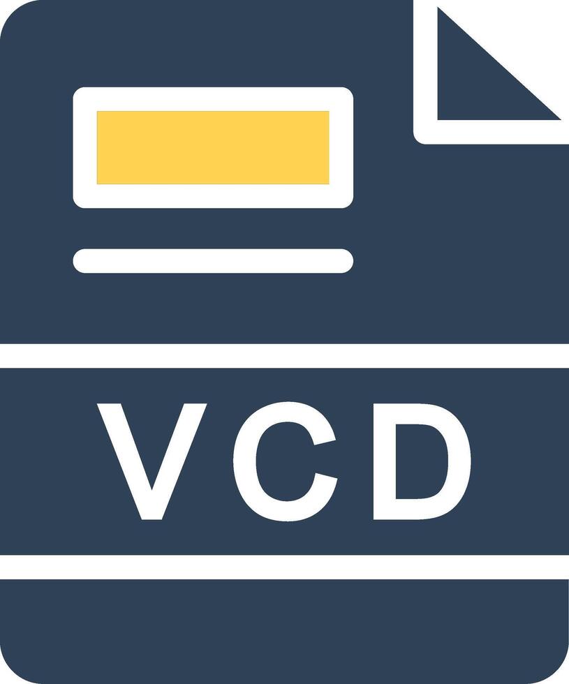 VCD Creative Icon Design vector