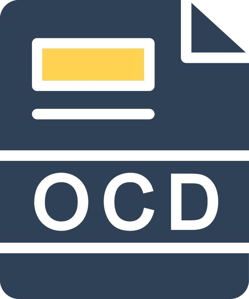 ocd creativo icono diseño vector