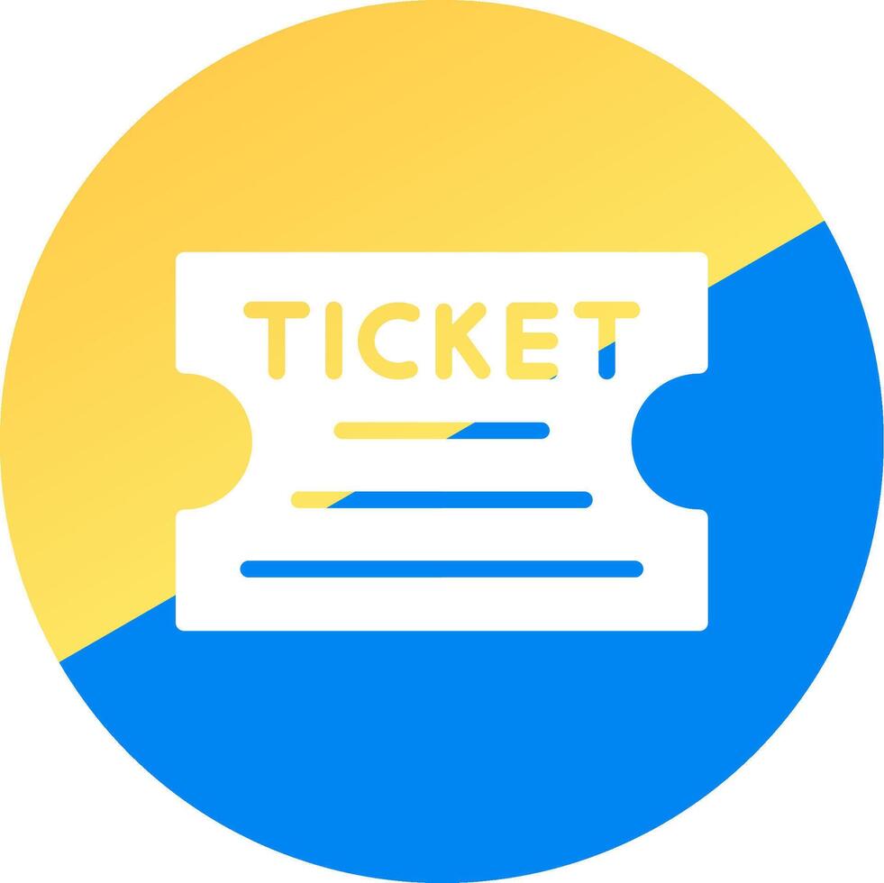Ticket Creative Icon Design vector