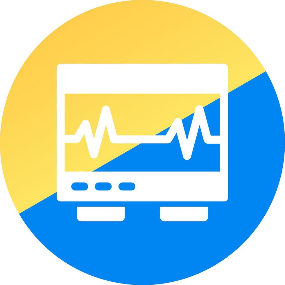 Electrocardiogram Creative Icon Design vector