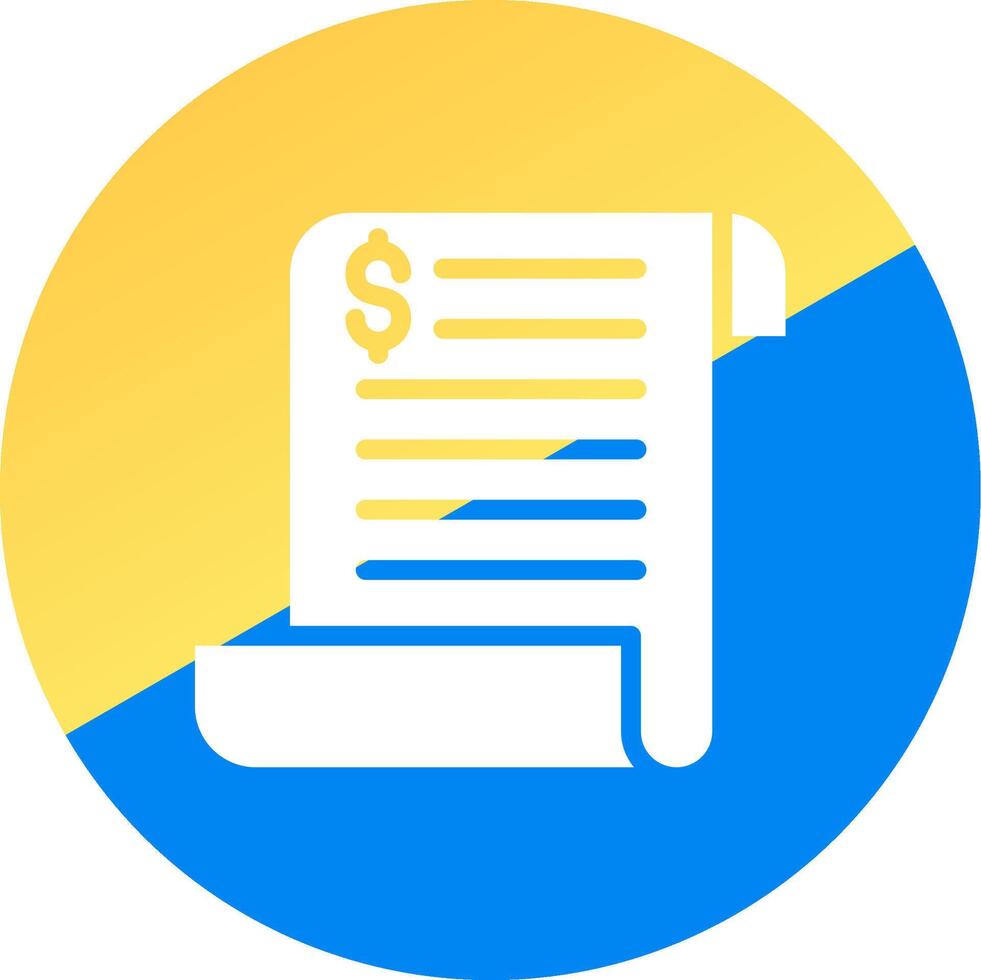 Bill Creative Icon Design vector