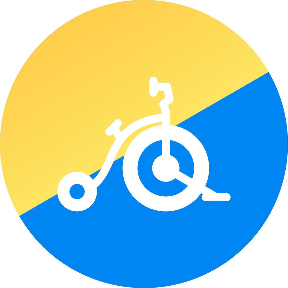 Circus Bike Creative Icon Design vector