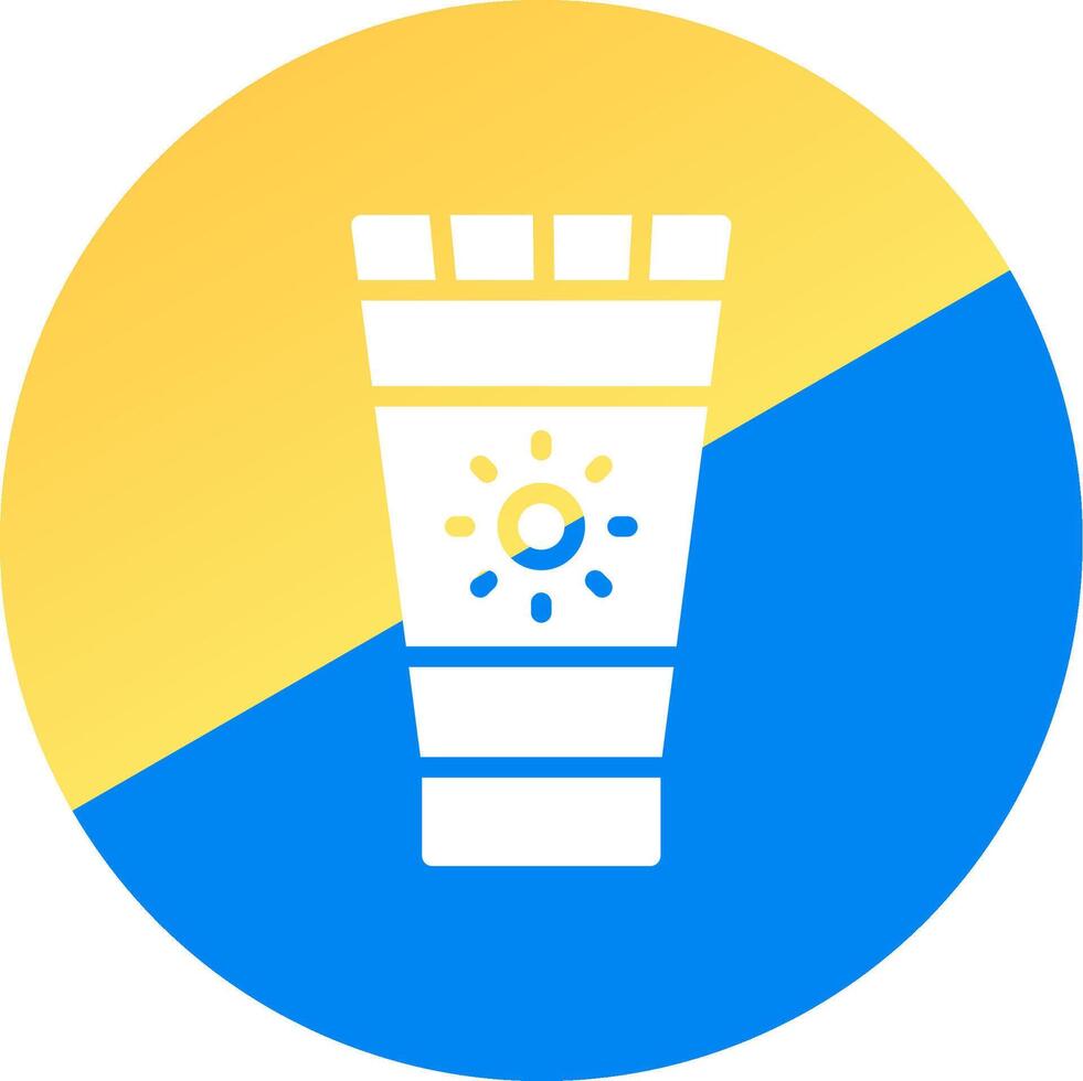 Sunscreen Creative Icon Design vector