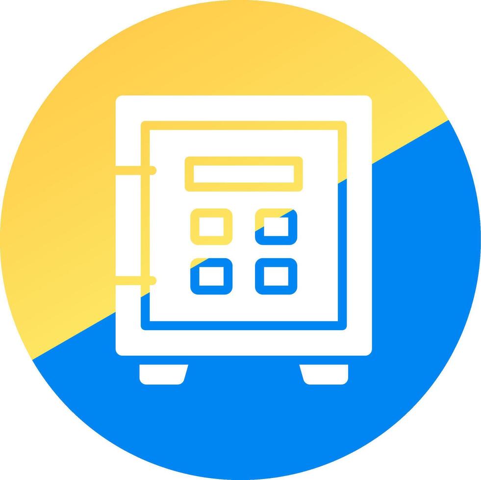 Safe Lock Creative Icon Design vector