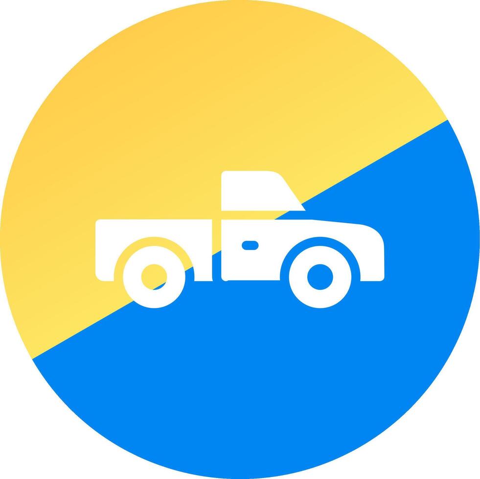 Pickup Truck Creative Icon Design vector