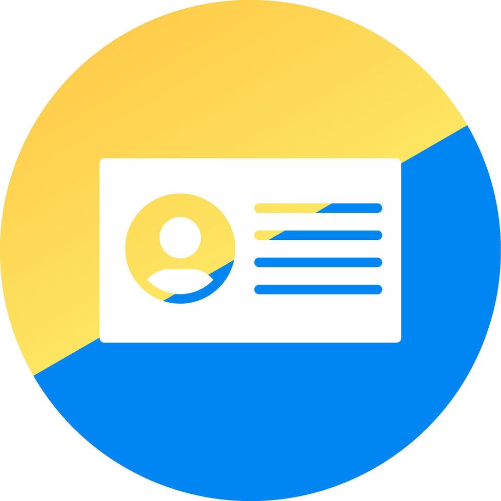 Id Card Creative Icon Design vector
