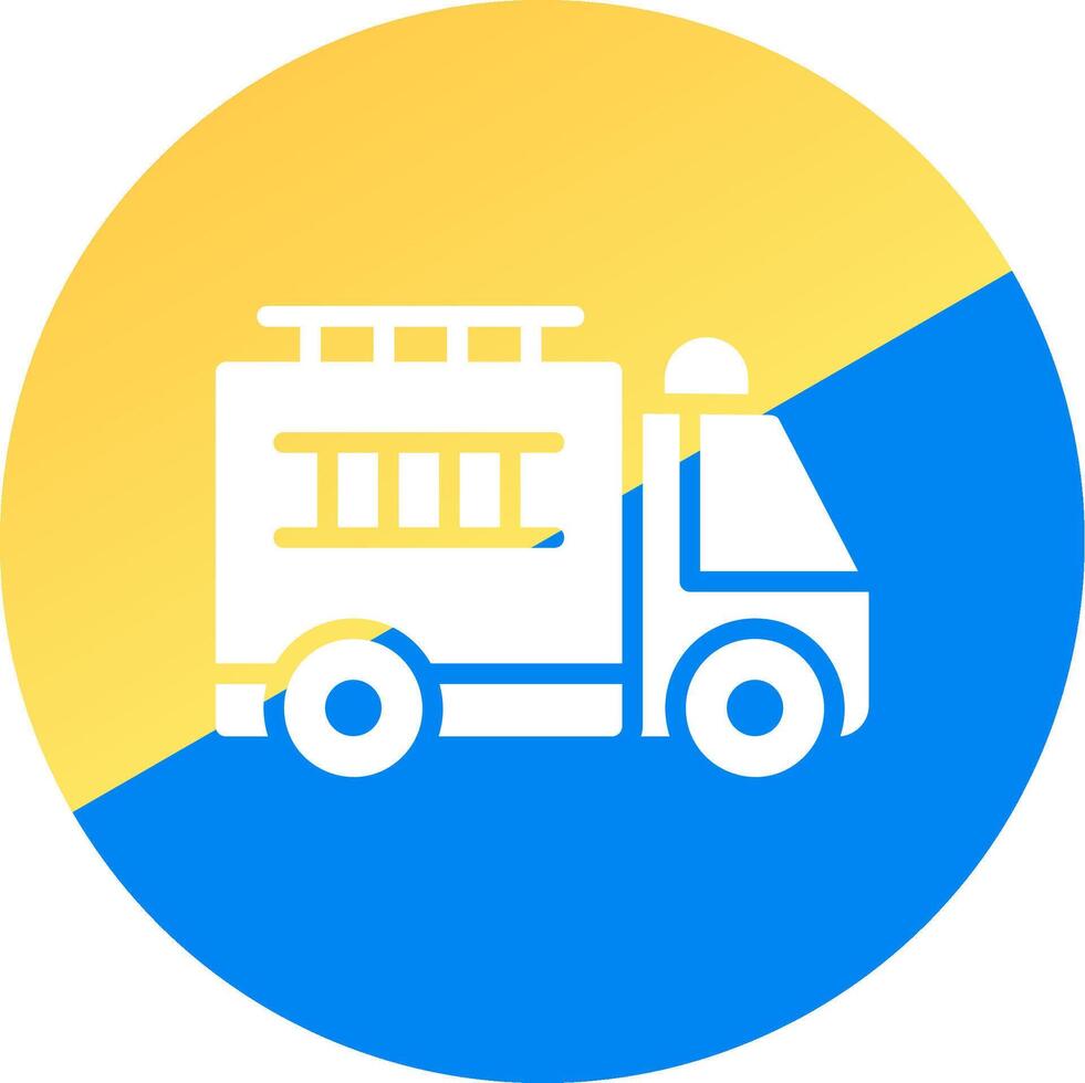 Firefighter Truck Creative Icon Design vector