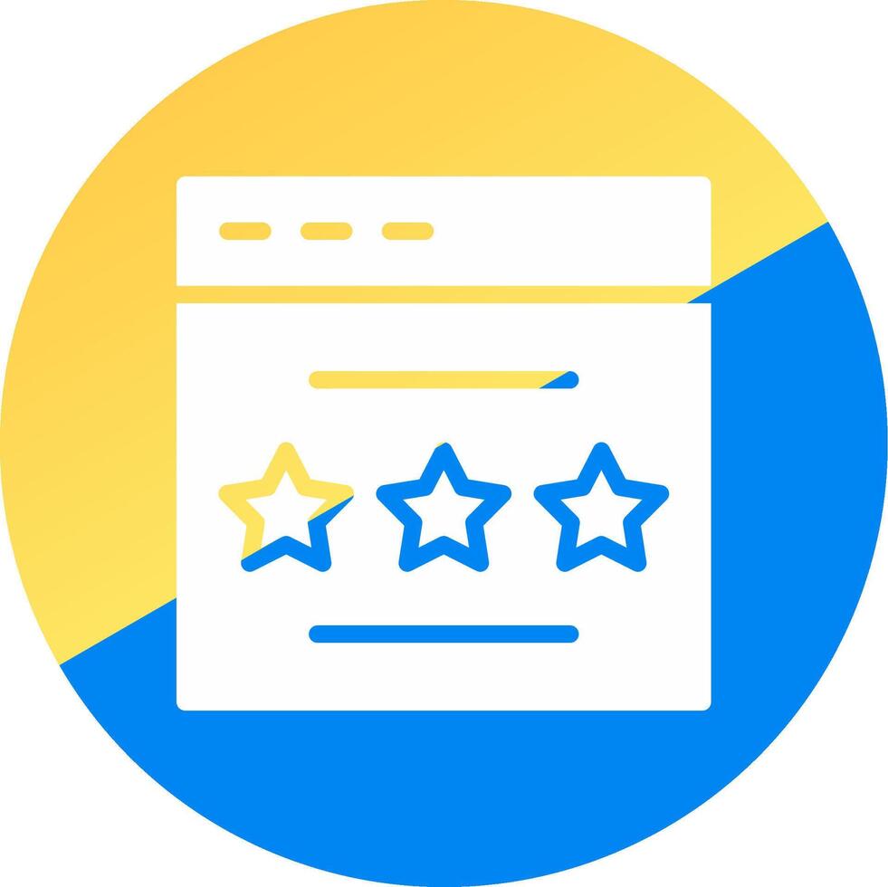 Rating Creative Icon Design vector