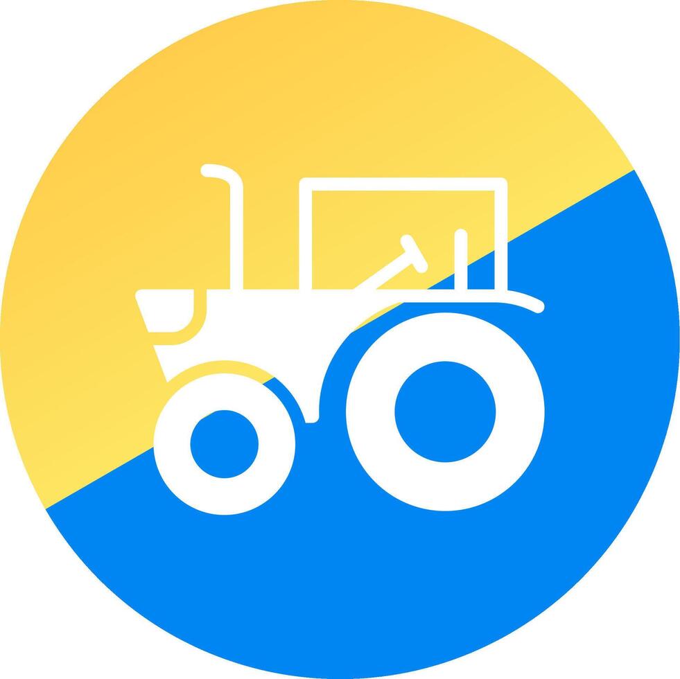 Tractor Creative Icon Design vector