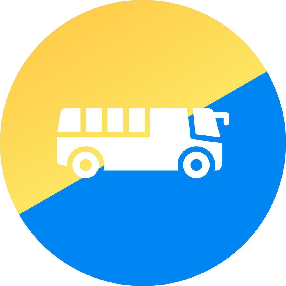 Bus Creative Icon Design vector