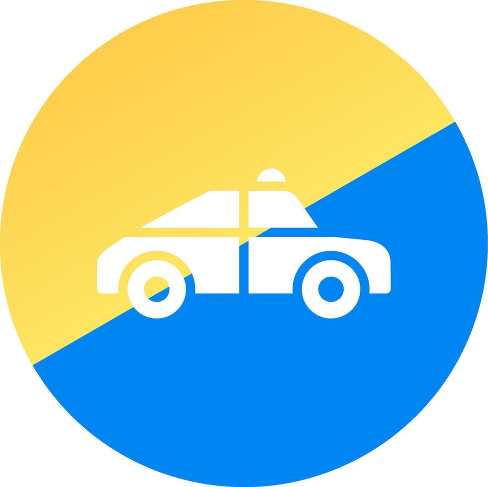 Police Car Creative Icon Design vector