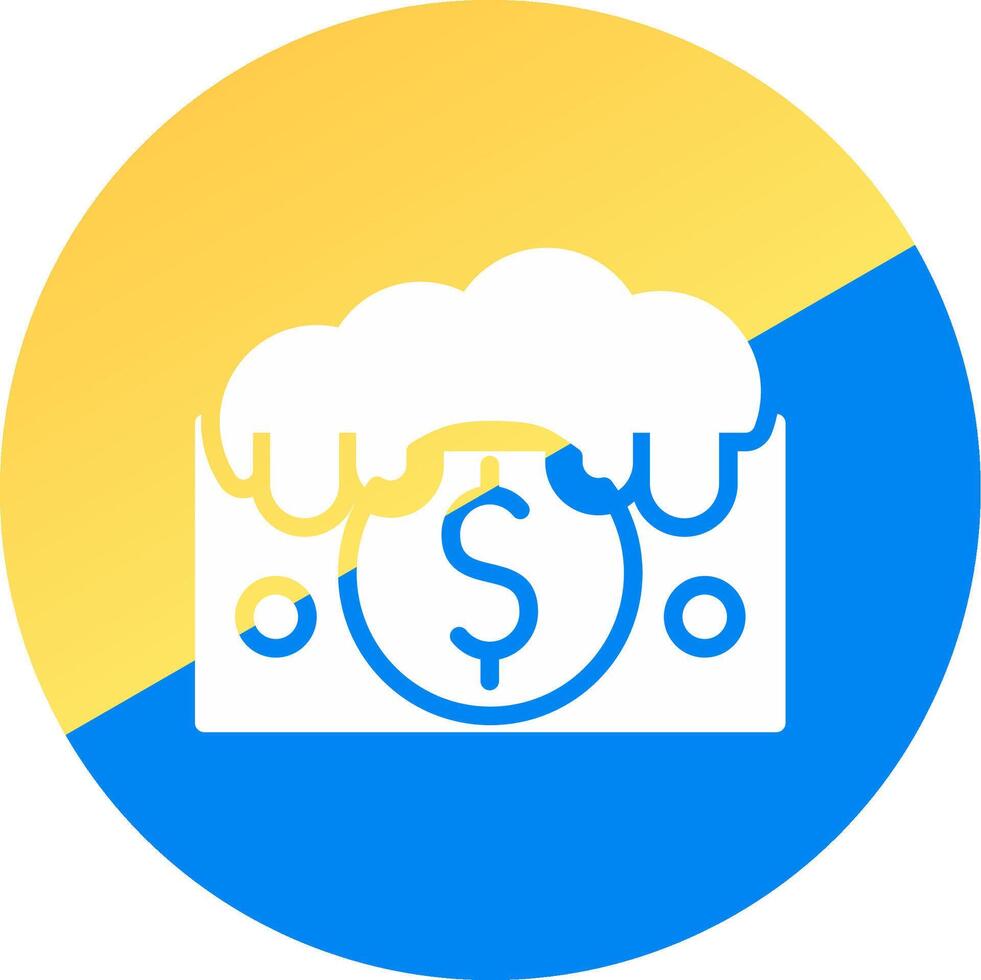 Money Laundering Creative Icon Design vector