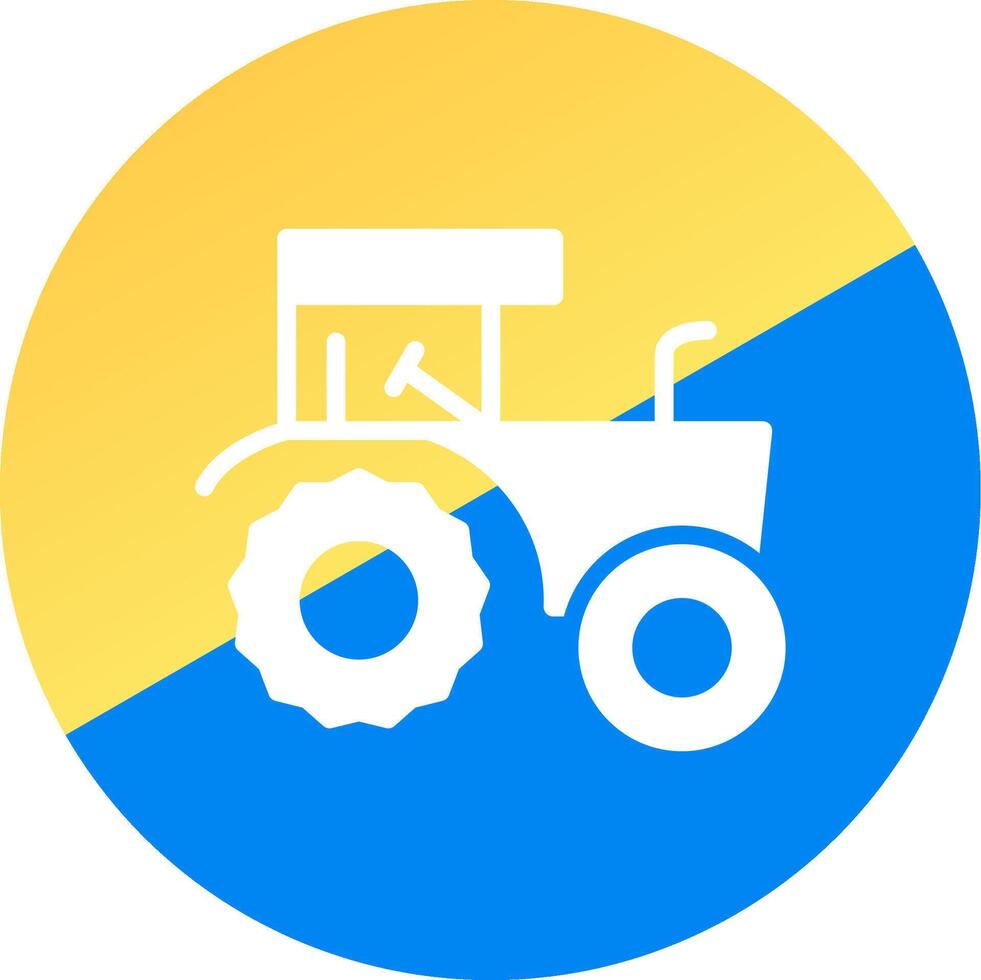 diseño de icono creativo de tractor vector