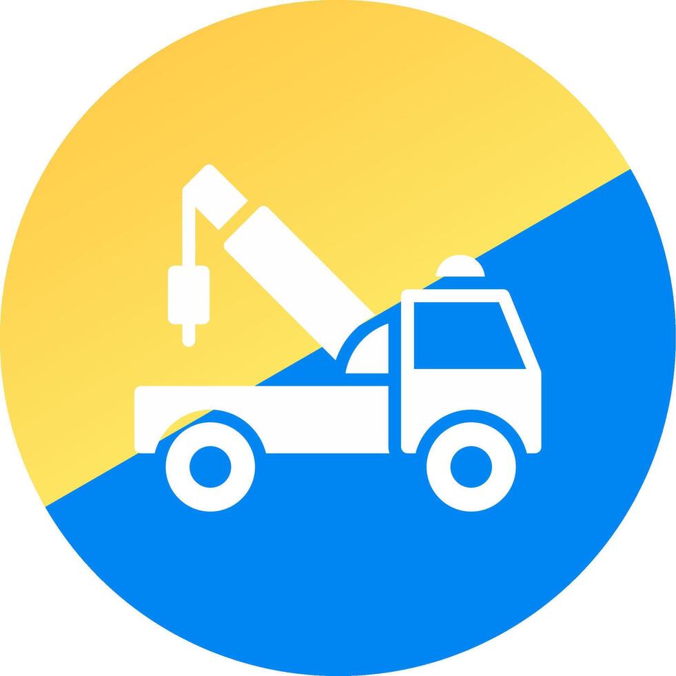 Tow Truck Creative Icon Design vector