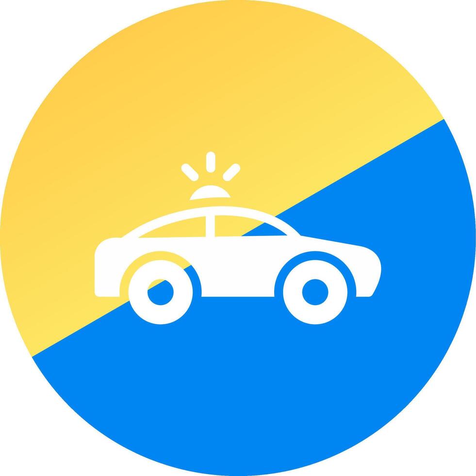 Police Car Creative Icon Design vector