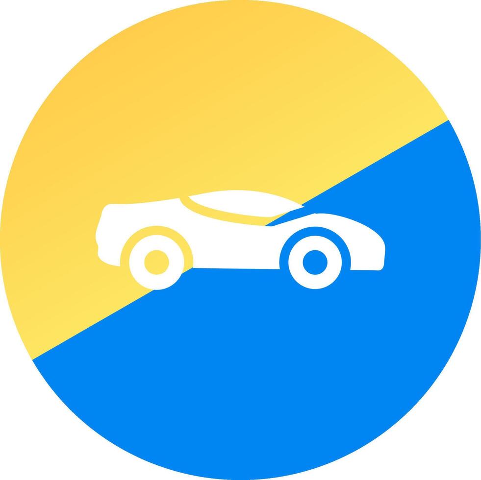 Sports Car Creative Icon Design vector