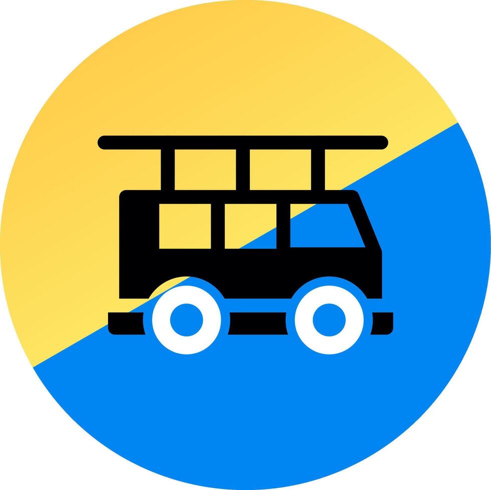 Fire Truck Creative Icon Design vector