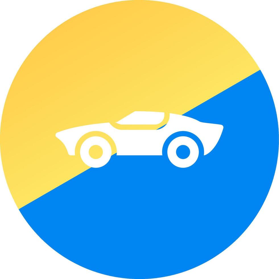 Sports Car Creative Icon Design vector