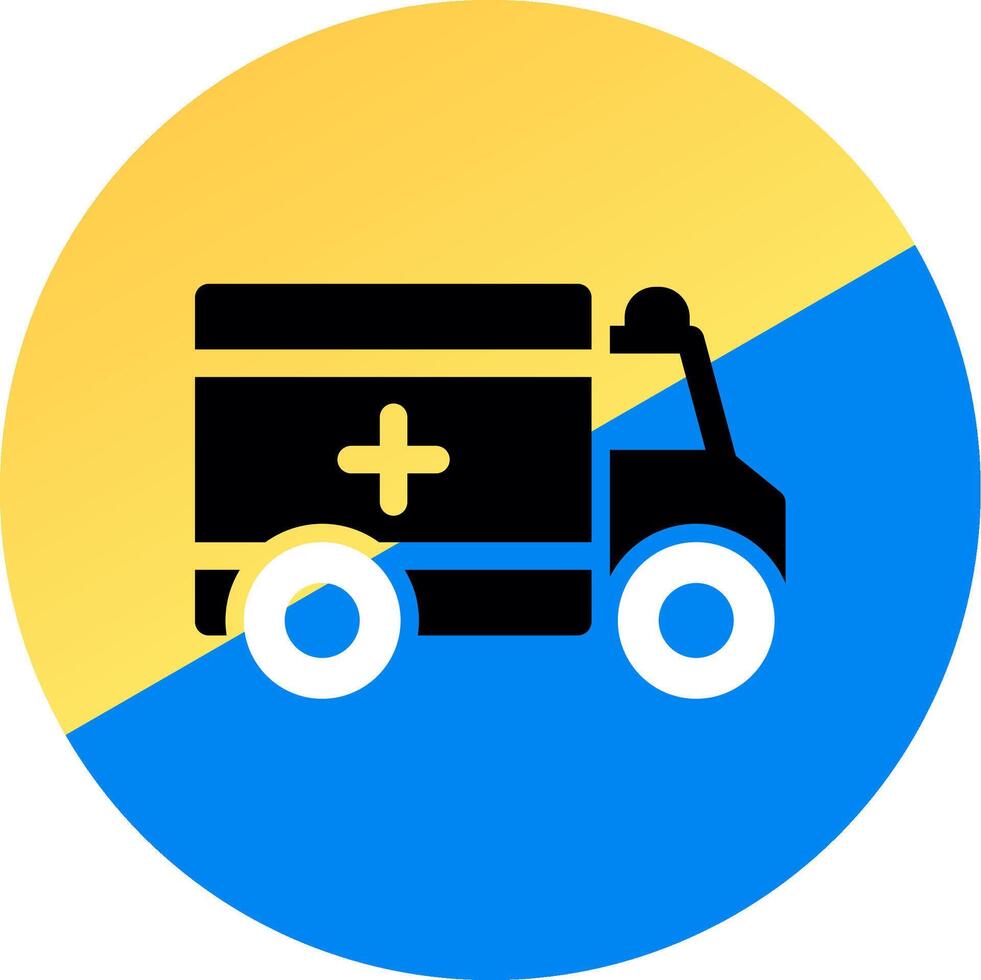 Ambulance Creative Icon Design vector
